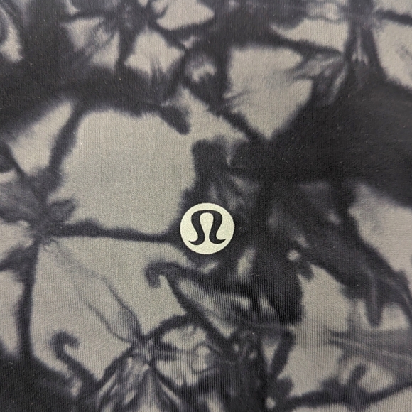 Lululemon Wunder Under Tie Dye Leggings Shibori Black Grey Womens 4 - Picture 4 of 9